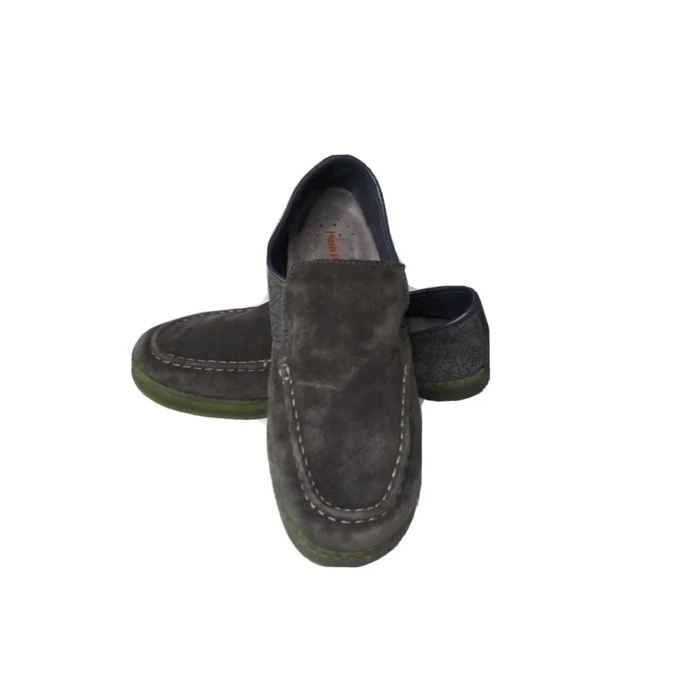 Hush Puppies Shoes Mens Size 10.5  Casual Loafer Moyen Green Suede Fabric